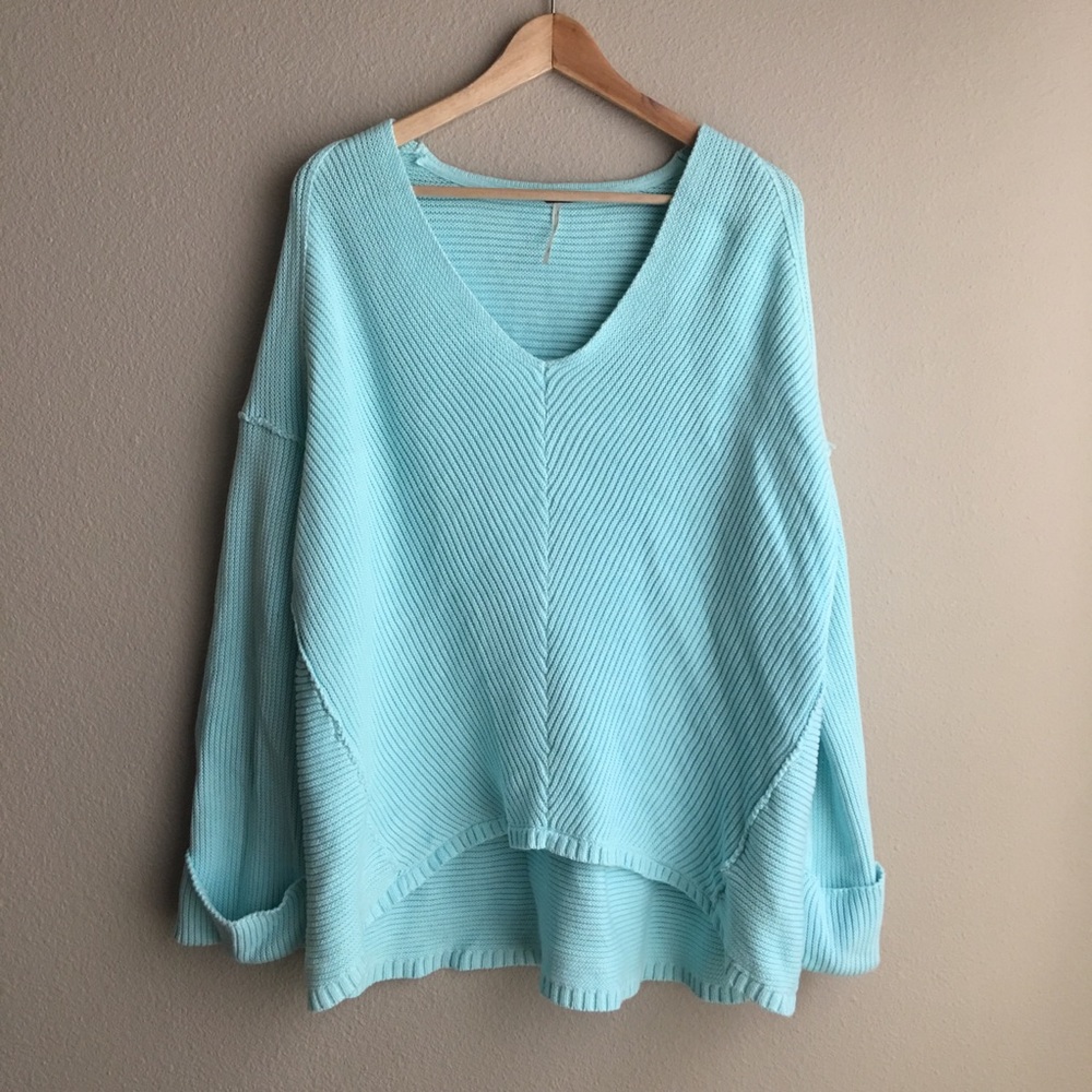 Free People La Brea Sweater in Mint